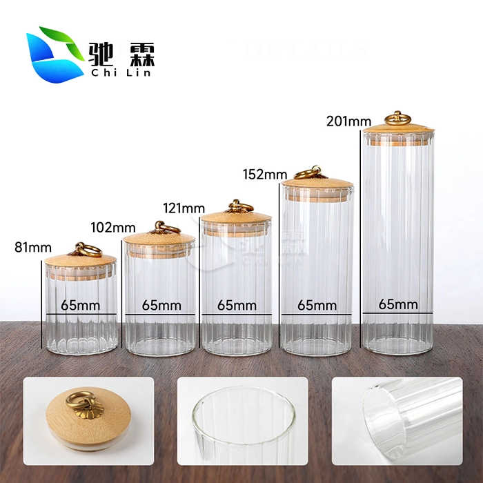 clear glass canister set